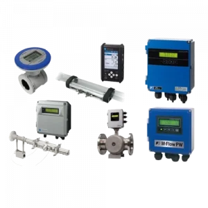 A photo of an ultrasonic flowmeter.