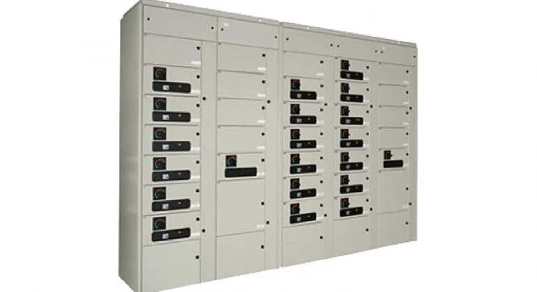 A photo of a motor control center.
