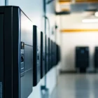 Uninterruptible Power Supply (UPS) backup system providing reliable power protection.